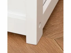 Homcom Baúl de juguetes para niños 60x30x50 cm Blanco Hot