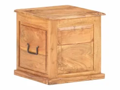 vidaxl Baúl Y Arcón|Baúl de madera maciza de acacia 40x40x40 cm