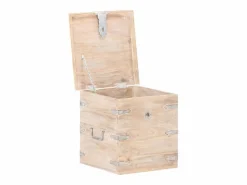 Baúl de madera maciza de acacia 40x40x40 cm^vidaxl Best