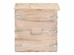 Baúl de madera maciza de acacia 40x40x40 cm^vidaxl Best