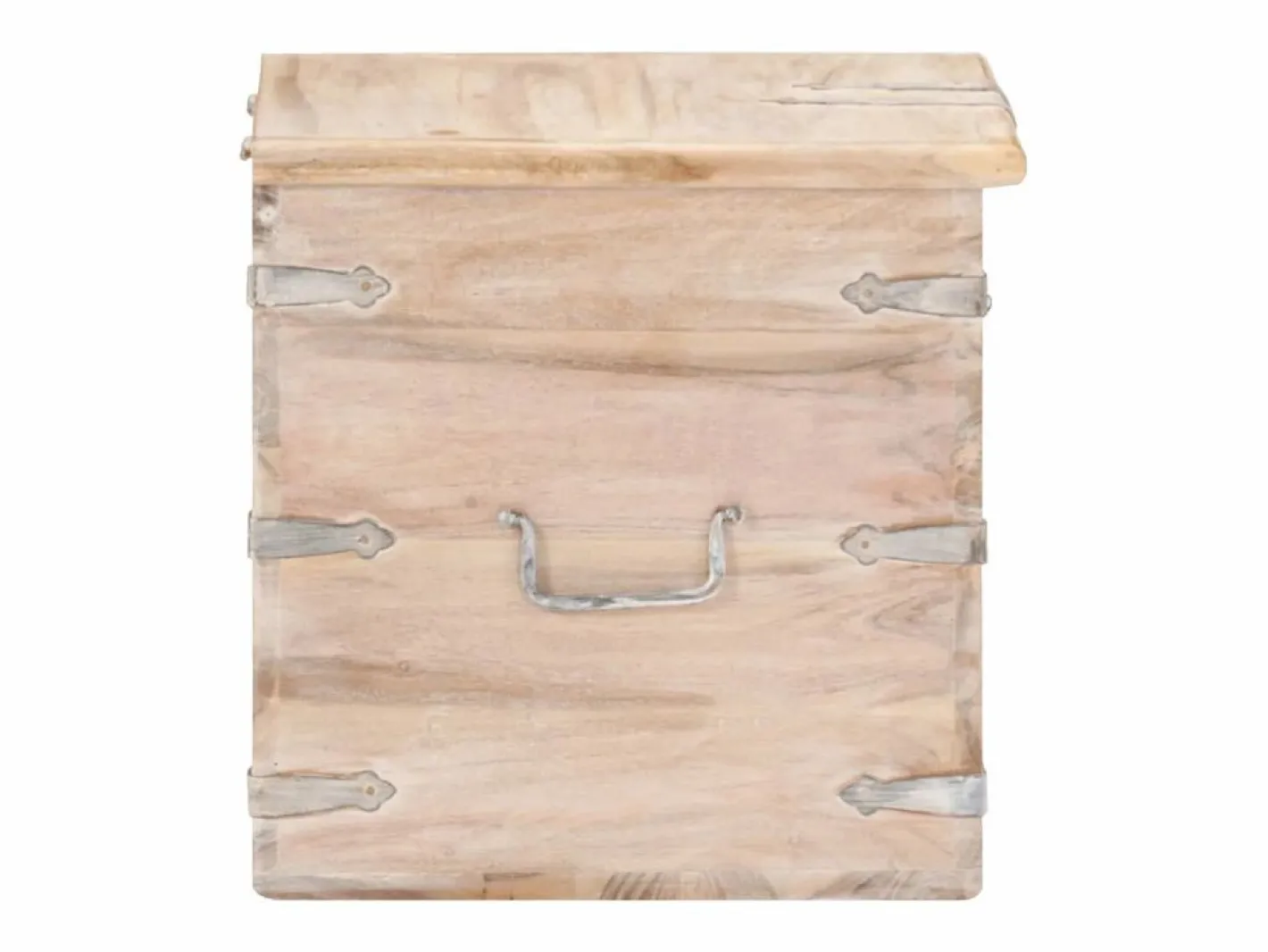 Baúl de madera maciza de acacia 40x40x40 cm^vidaxl Best