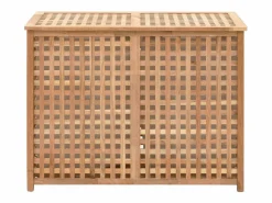 Cesto De Ropa|Baúl de ropa 87,5x46x67 cm Madera maciza de nogal