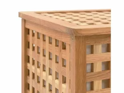 Baúl de ropa 77,5x37,5x46,5 cm Madera maciza de nogal Marru00f3n Discount