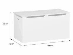 Sweeek Baúl infantil ideal para juguetes Blanco Outlet