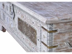 Baúl madera de mango en envejecido^Giner y colomer Clearance