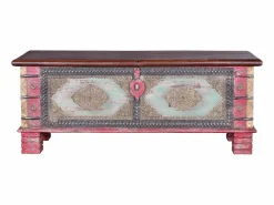 Giner y colomer Baúl Y Arcón|Accesorios De Almacenaje|Baúl madera de mango rojo envejecido y cerezo