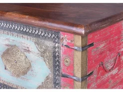 Giner y colomer Baúl Y Arcón|Accesorios De Almacenaje|Baúl madera de mango rojo envejecido y cerezo
