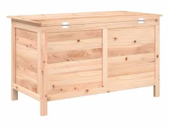 vidaxl Baúl De Jardín|Baúl para cojines de jardín madera maciza abeto 99x50x56,5 cm