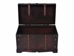 vidaxl Baúl Y Arcón|Accesorios De Almacenaje|Baúl vintage de madera 66x38x40 cm