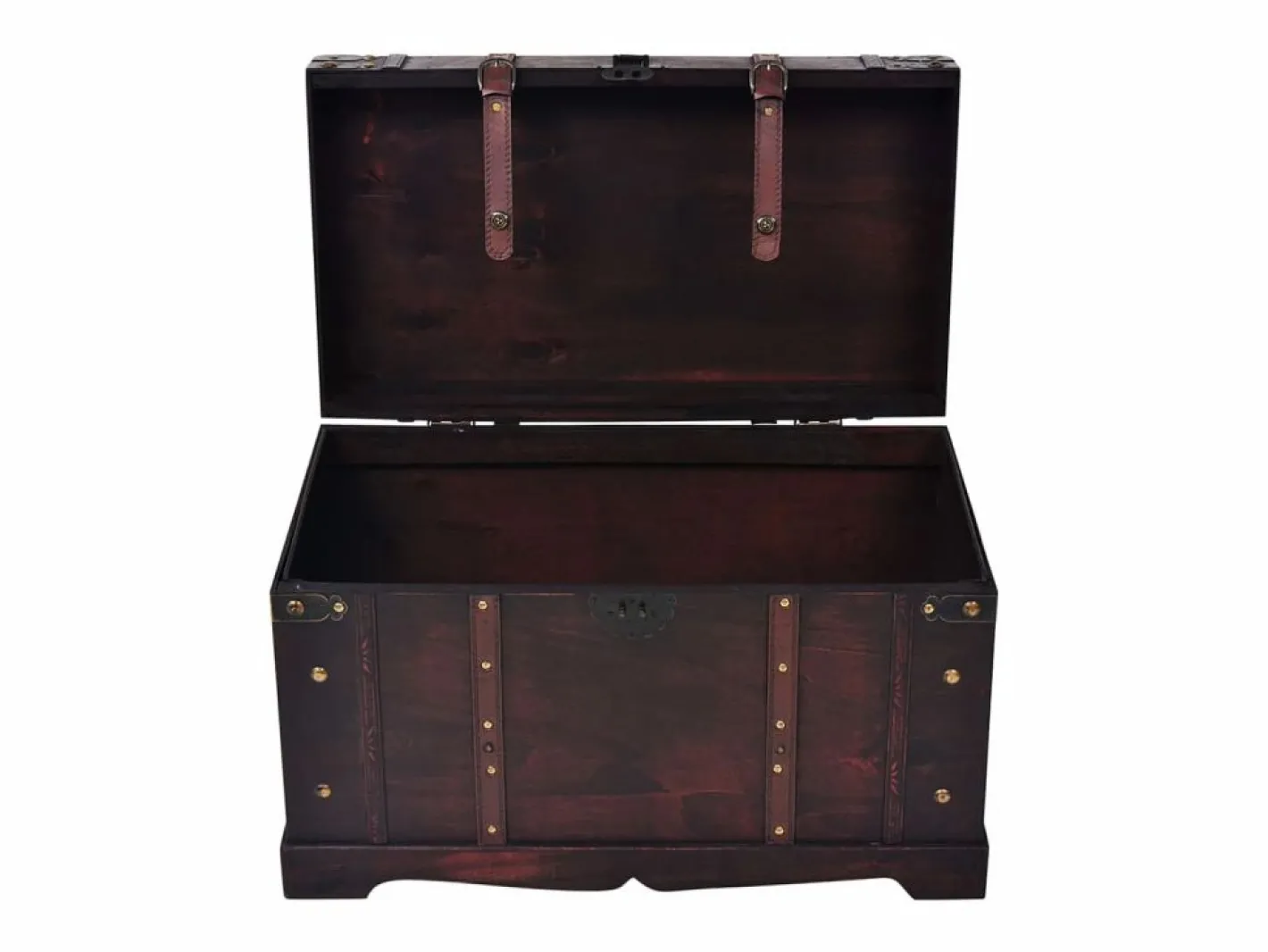 vidaxl Baúl Y Arcón|Accesorios De Almacenaje|Baúl vintage de madera 66x38x40 cm