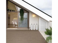 Baldosas de exterior – madera composite WPC, antideslizantes, set de 6 (1.08 m²) – Yoevu^ Online