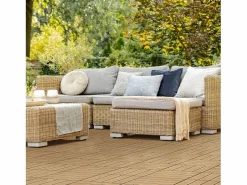 Baldosas de terraza 30x30 cm 1 m² baldosas de jardín WPC teca^ECD Germany Clearance