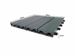 Baldosas es para Terraza 30x30cm WPC 11 piezas x 1m² azulejos balcón jardín suelo madera exterior sistema clic facil instalación y limpieza cobertura total 3m²^ Discount