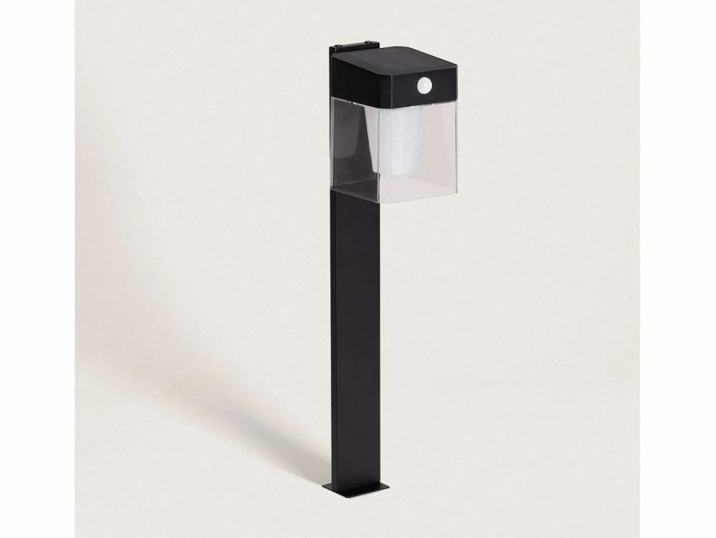 Baliza de Pie Exterior Solar LED 1,5W 46cm Aluminio con Sensor de Movimiento Efren Square^Ledkia Sale