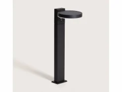 Ledkia Baliza de Pie Exterior Solar LED 5W 50cm Aluminio con Sensor de Movimiento Aris Negro Hot