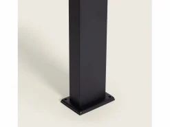 Ledkia Baliza de Pie Exterior Solar LED 5W 50cm Aluminio con Sensor de Movimiento Aris Negro Hot