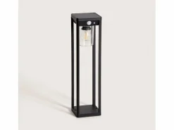 Ledkia Energía Solar|Baliza de Pie Exterior Solar LED 2W 40cm Aluminio con Sensor de Movimiento Devah