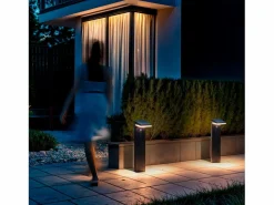 Ledkia Energía Solar|Baliza de Pie Exterior Solar LED 4W 50cm Aluminio con Sensor de Movimiento Edwan
