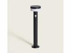 Ledkia Energía Solar|Baliza de Pie Exterior Solar LED 1,5W 50cm Acero Inoxidable con Sensor de Movimiento Ashier