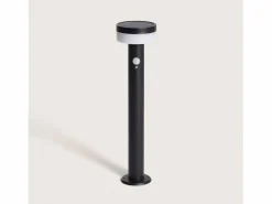 Ledkia Energía Solar|Baliza de Pie Exterior Solar LED 1,5W 50cm Acero Inoxidable con Sensor de Movimiento Ashier