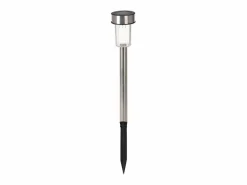 Ledkia Iluminación Exterior|Energía Solar|Baliza Exterior LED Acero Inoxidable Superficie Suelo con Pincho Daura (7 ud) Blanco Cálido 2700K