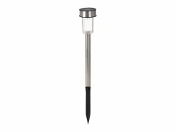 Ledkia Iluminación Exterior|Energía Solar|Baliza Exterior LED Acero Inoxidable Superficie Suelo con Pincho Daura (7 ud) Blanco Cálido 2700K