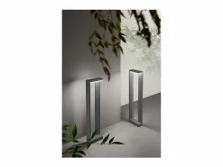 Iluminación Exterior|Baliza LED de jardín Quad - 10W, IP65, 800lm, 60cm de altura, 3000K, aluminio pintado, color antracita - Perenz