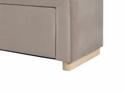 Banco arcón con tapizado de terciopelo de color gris - CAPINO^Vente-unique