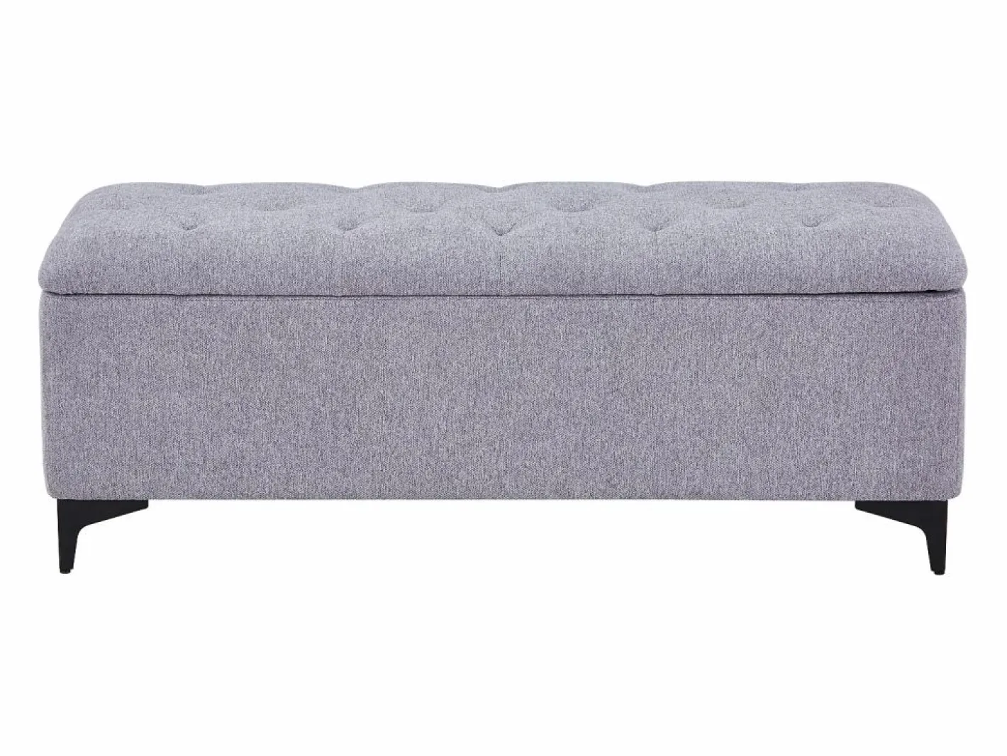 Vente-unique Banco Y Pie De Cama|Banco Y Pie De Cama|Banco baúl de tela en color - SABILO