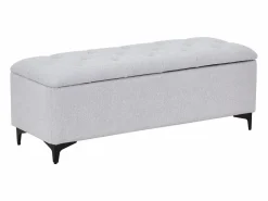 Vente-unique Banco baúl de tela y color - SABILO Beige Best