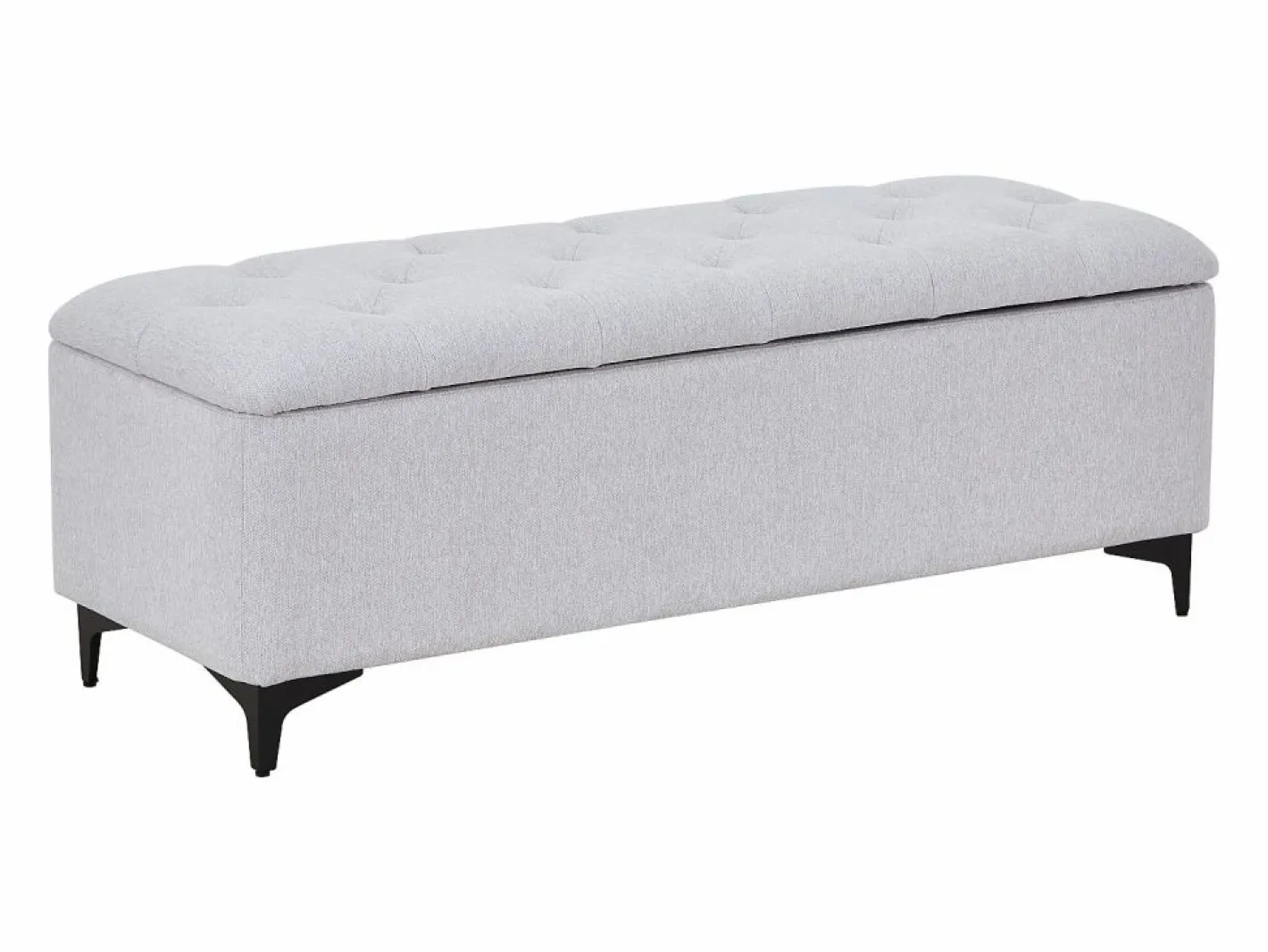 Vente-unique Banco baúl de tela y color - SABILO Beige Best