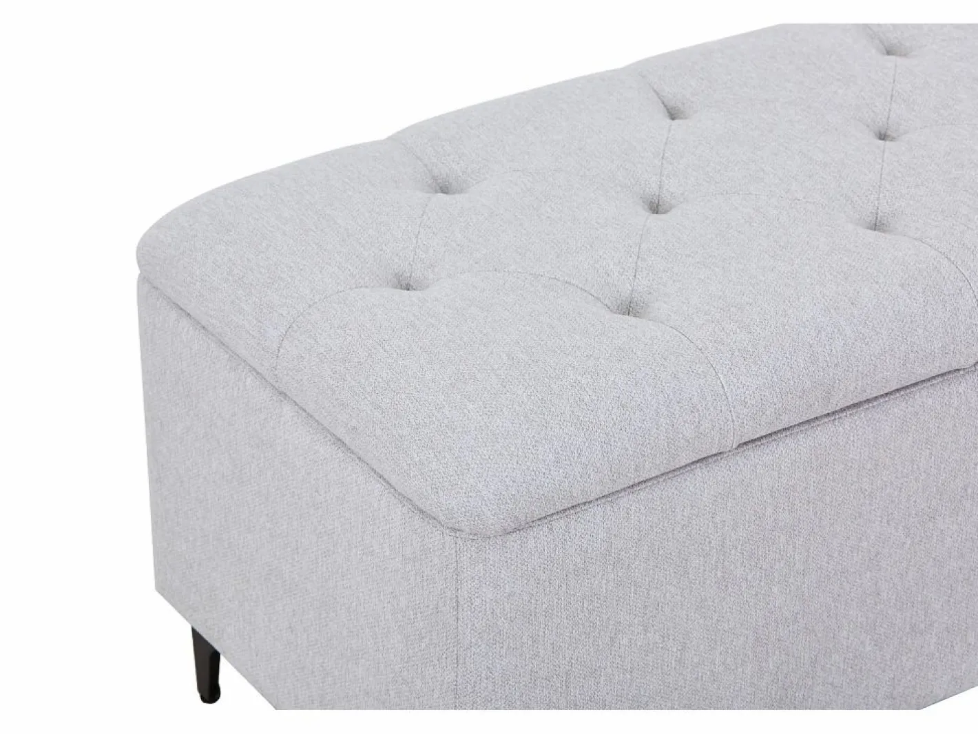Vente-unique Banco baúl de tela y color - SABILO Beige Best