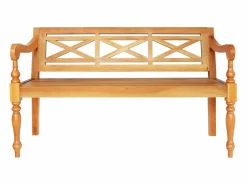 Banco Batavia madera de caoba marrón claro 123 cm^vidaxl Online