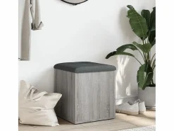 Banco Y Pie De Cama|Banco Y Pie De Cama|Banco con almacenaje madera ingeniería Sonoma 42x42x45 cm ES575106