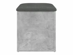 Banco con almacenaje madera ingeniería hormigón 42x42x45cm ES994912^ Clearance