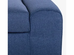 AHD Banco con almacenamiento de tela para dormitorio y recibidor Merak - Marino Azul Best