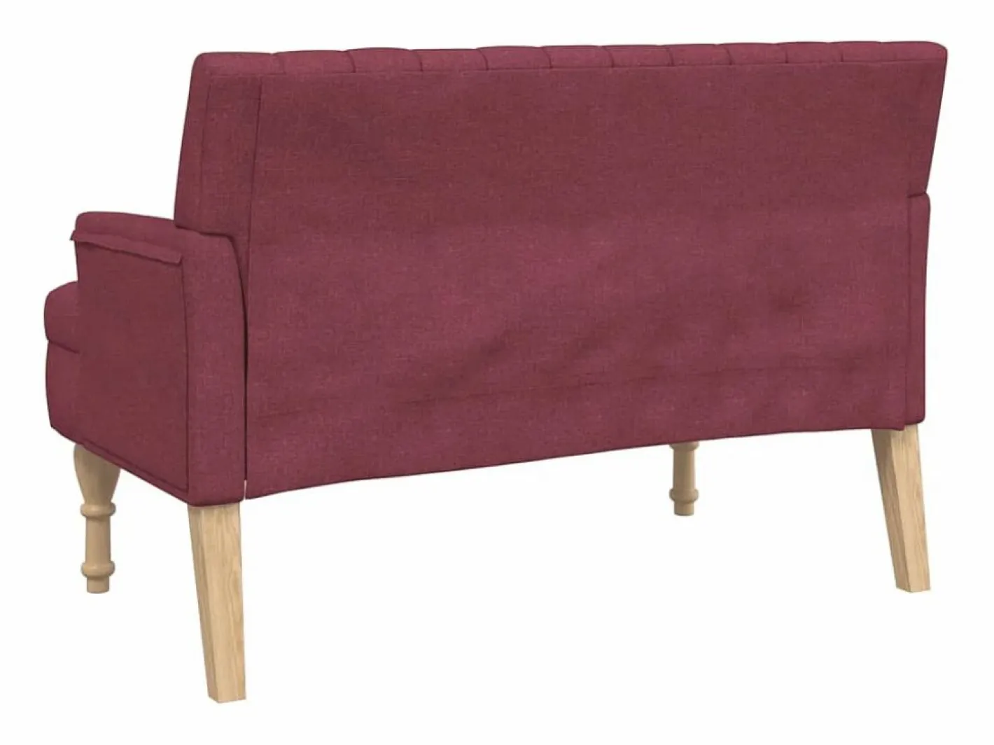 Banco con cojines tela tinto 113x64,5x75,5 cm^vidaxl Clearance