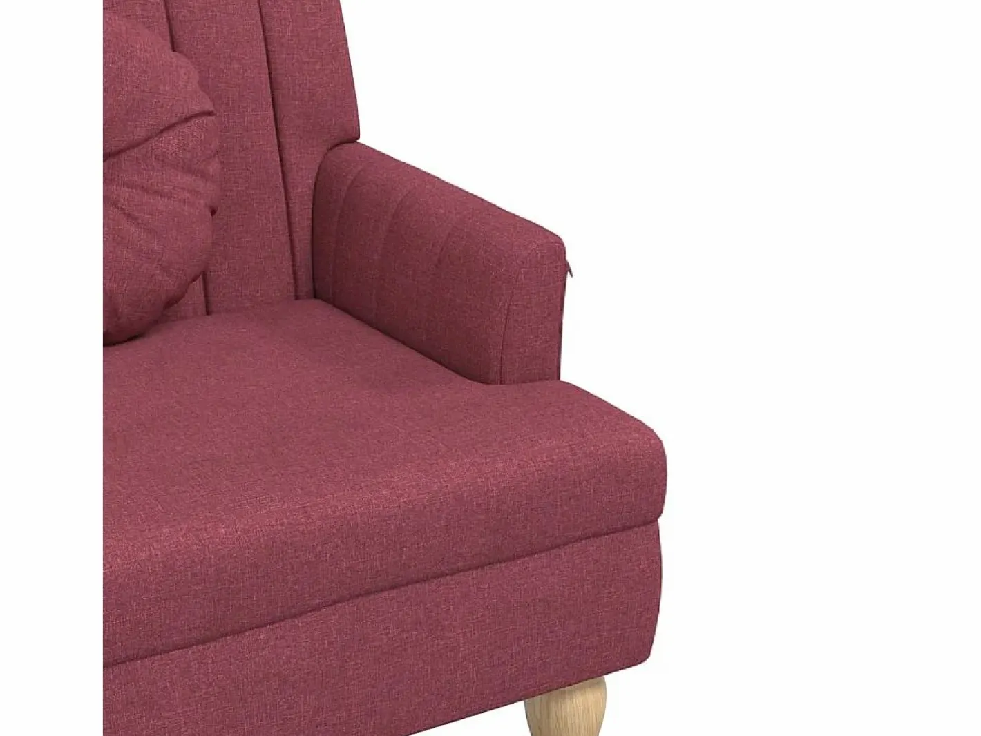 Banco con cojines tela tinto 113x64,5x75,5 cm^vidaxl Clearance