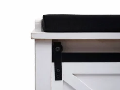 MCW Banco con compartimentos de almacenamiento -H53, Blanco