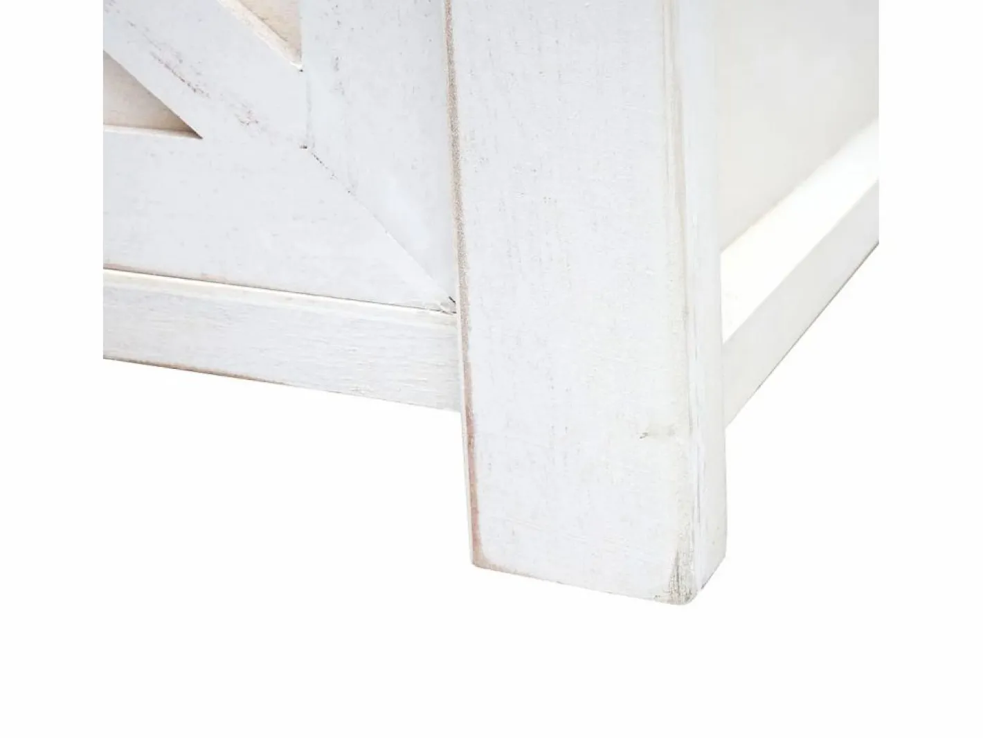 MCW Banco con compartimentos de almacenamiento -H53, Blanco