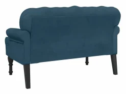 Banco con respaldo terciopelo 119,5x64,5x75 cm^vidaxl Discount
