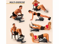 Leonardo Banco de abdominales 6 en 1 multifunción para trabajar los músculos del core en casa Helios Multicolor Best