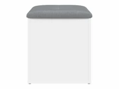 vidaxl Banco de almacenaje 42x42x45 cm madera de ingeniería Blanco
