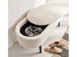 Sweeek Banco Y Pie De Cama|Banco Y Pie De Cama|Banco de arcón, extremo de la cama con revestimiento de borreguito