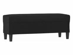 vidaxl Banco de cuero sintético 100x35x41 cm Negro Best