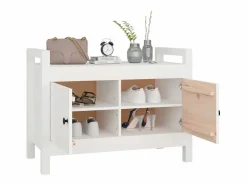 Zapatero|Mueble De Almacenaje|Banco de entrada 80x40x60 cm Madera maciza de pino