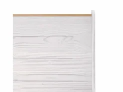 Banco de esquina REINE madera maciza pino marrón blanco 151 cm^vidaxl