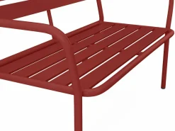 MYLIA Colección Rouge Passion|Banco de jardín de metal - - MIRMANDE de