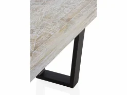 Banco Y Pie De Cama|Banco Y Pie De Cama|Banco de madera de mango en color patinado