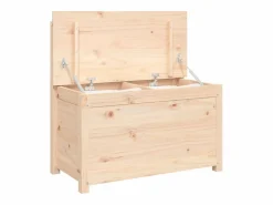 Banco de madera maciza de pino 80x41x77 cm ES575010 Marru00f3n Sale